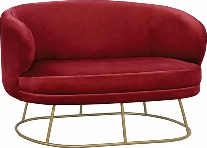 Divan salloni, ngjyrë e kuqe 125x80x84 cm