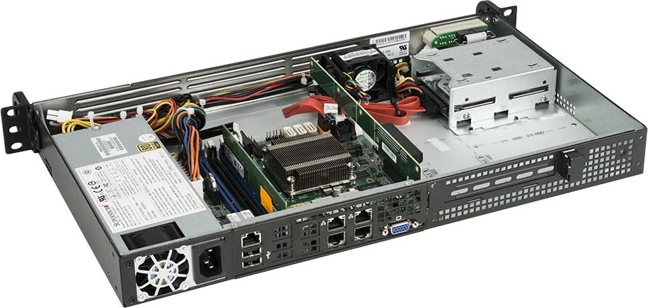 Server bluechip SERVERline R11201s, Atom C3558, 16GB RAM, 480GB SSD, 1HE, 4x Gigabit Ethernet