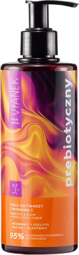 Tonik për fytyrë për femra VIANEK Prebiotic me Vitaminë C, 300ml