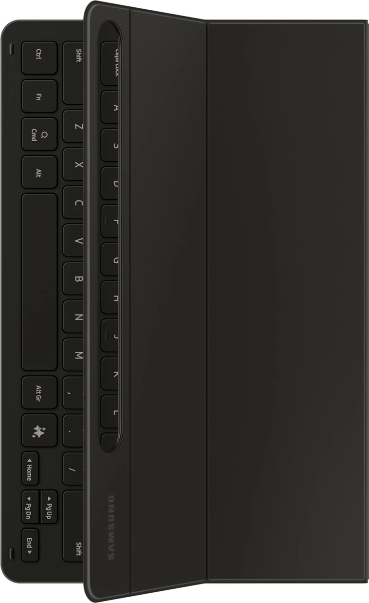Mbështjellës tastierë Samsung EF-DX720, QWERTZ, Galaxy Tab S9, Galaxy Tab S9 FE, e zezë