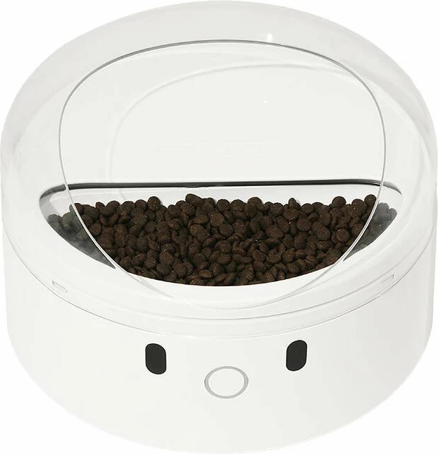 Dispenser smart ushqimi për mace Catlink F03, 400 ml, RFID + njohje fytyre, i bardhë, set me qafore + RFID tag