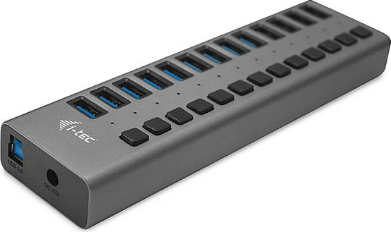 HUB USB I-Tec 13 porta, 60W, gri