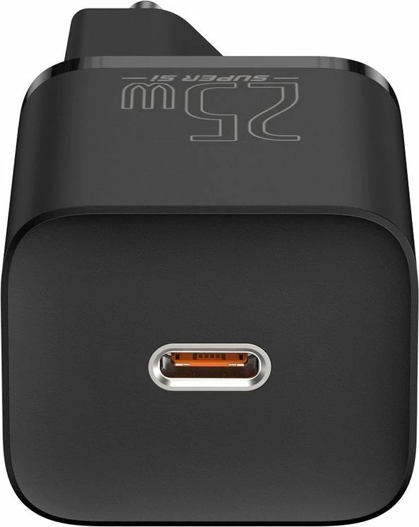 Karikues rrjeti Baseus Super Si TZCCSUP-L01 25W USB-C PD me kabllo USB-C në USB-C 1m, i zi
