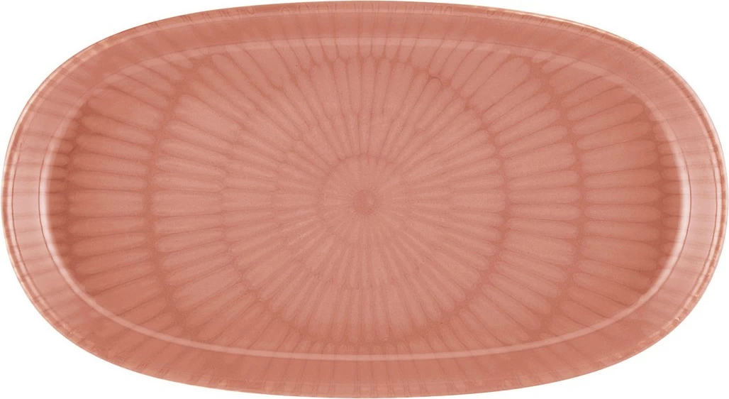 Pjatë servirëse Hermia NON0035, 14 x 26 x 4 cm, rozë