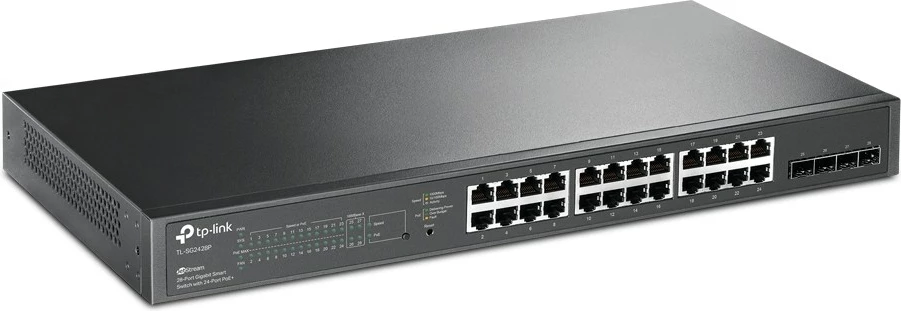 Switch TP-Link JetStream, 28 porte, 10/100/1000 MB/s, i zi
