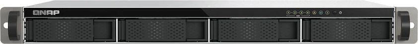NAS QNAP TS-433EU, ARM Cortex-A55, 4GB RAM, 4 vende disqe, rack 1U