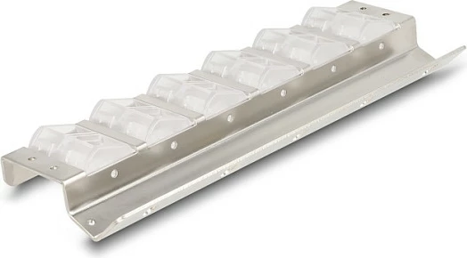 Mbajtës Keystone DeLOCK 12 porta i pjerrët, për rack 10"/19", argjend