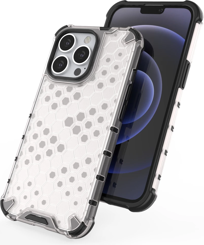 Mbështjellës Hurtel Honeycomb për iPhone 13 Pro, kaltër