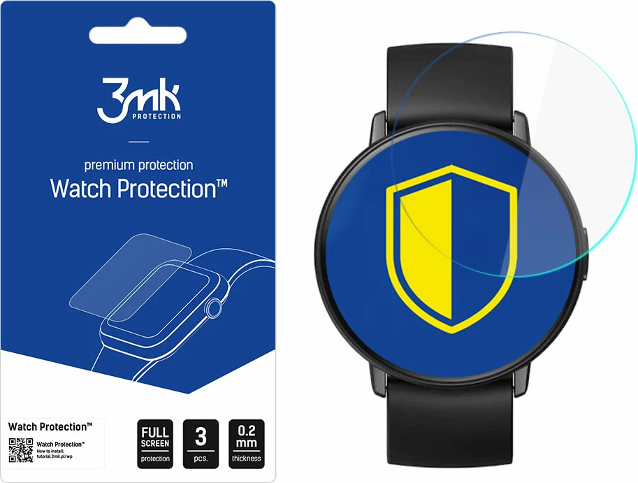 Folje mbrojtëse për orë Xiaomi Mibro Lite, 3mk ARC, set prej 3 copë