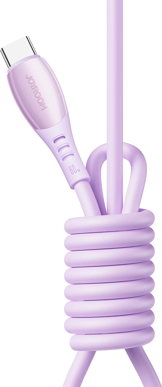 Kabllo USB-C në USB-C Joyroom S-A59 Vibrant Series 60W 1.2m, vjollcë