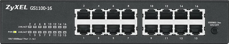 Switch Zyxel GS1100-16, 16x Gigabit Ethernet, unmanaged, metal, i zi