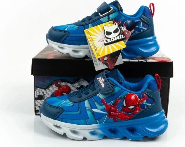 Atlete fëmijësh Leomil Spiderman me LED, të kaltra