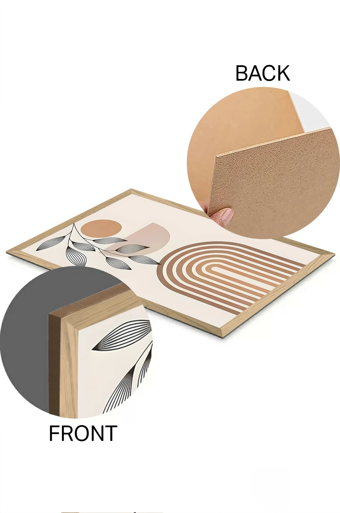 Set pikturash dekorative (3 copë), Wallity, Artsycllct6