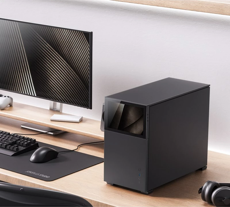 Kasë Jonsbo D31 STD, midi tower, për kompjuter, 4x2.5" SSD, 2x3.5" HDD, 4 slote zgjerimi, e zezë