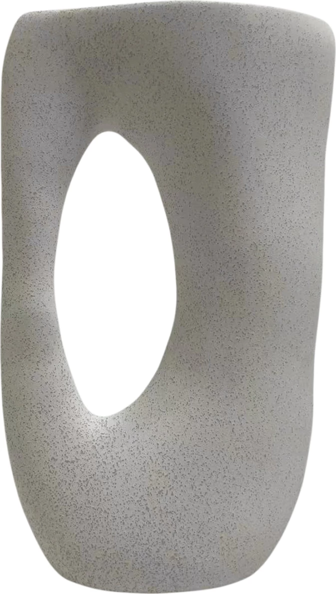 Dekor tavoline prej qeramike SEBOR FH4626.01, ngjyrë e bardhë e zbehtë me kristalizim, 21.5x8.5x36H cm