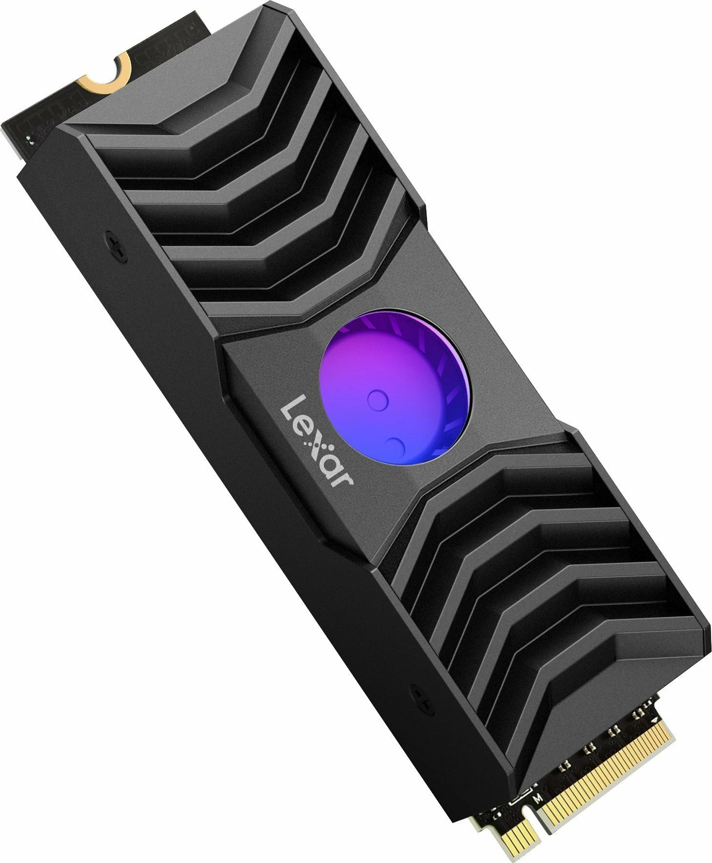 SSD Lexar NM1090 2TB M.2 2280 PCIe 5.0 x4 NVMe me heatsink me ventilator RGB, e zezë