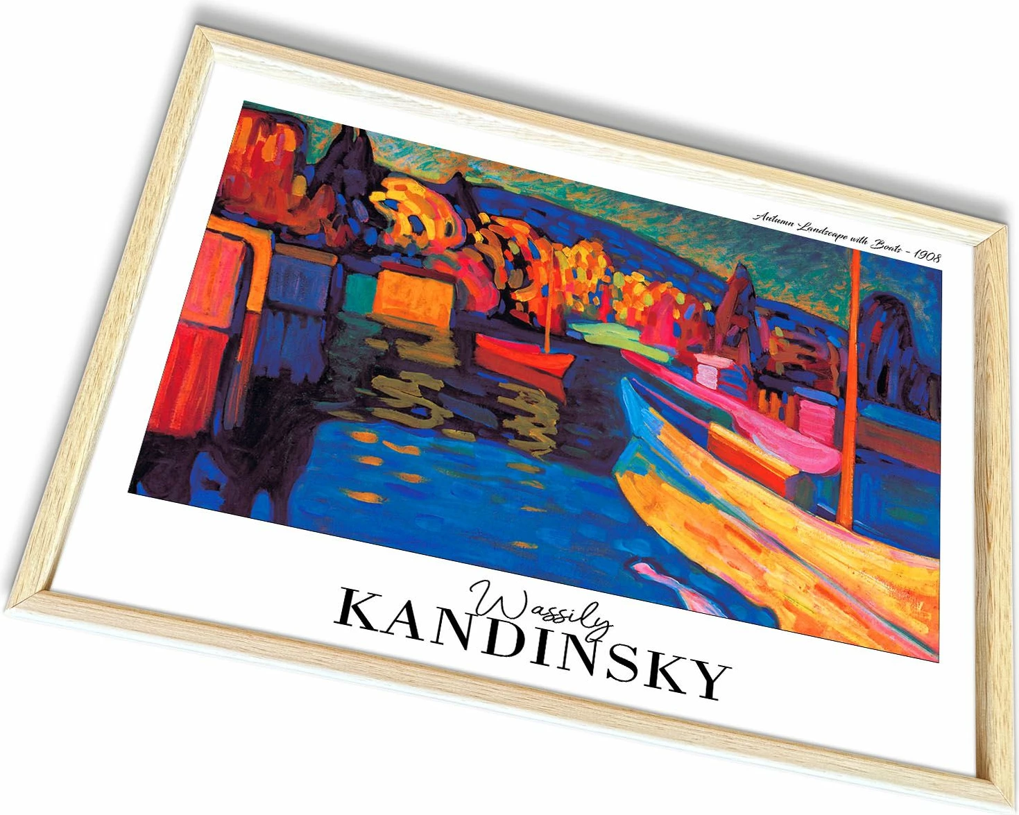 Pikturë dekorative me kornizë Wallity, 4262AHSKANDINSKY-011, shumëngjyrëshe, 42x62cm