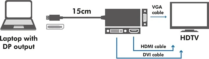 Përshtatës, LogiLink, DisplayPort