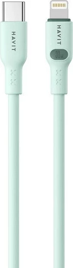 Kabëll USB Type-C Havit CB6281, 1 m, Jeshil