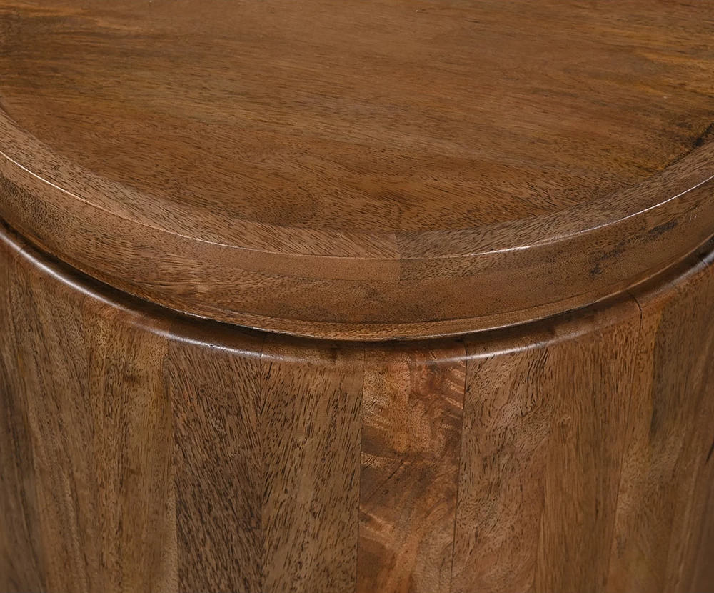 Tavolinë anësore Arab, dru mango, ngjyrë arre, 45x45x50 cm