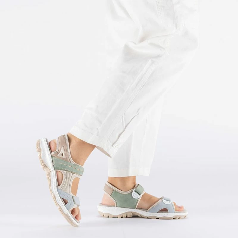 Sandale sportive femra Rieker 68866-94, shumëngjyrëshe