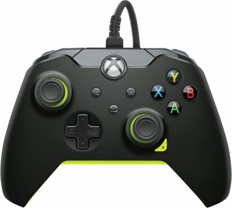 Gamepad PDP 049-012-GY për PC/Xbox One/Xbox Series, me kabllo, dridhje, dalje 3.5 mm, i zi (Electric Black)