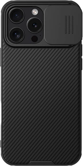 Mbështjellës Nillkin CamShield Pro për iPhone 16 Pro, i zi
