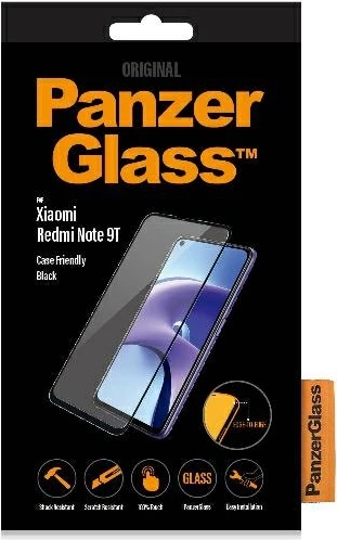 Xham i temperuar PanzerGlass për Xiaomi Redmi Note 9T, Edge-to-Edge, Transparent