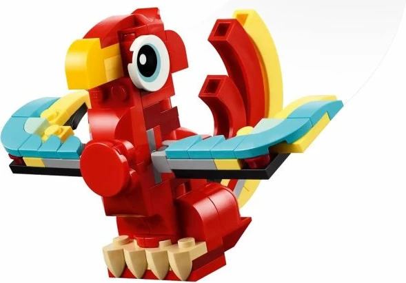 Lego lodër për fëmijë, e kuqe