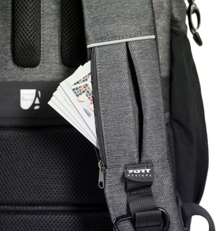 Çantë shpine PORT Designs Montreal për laptop 15.6-16", 24L, e zezë/gri