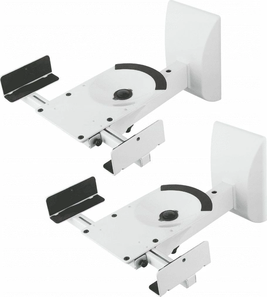 Mbajtës altoparlanti për mur Art G-04, 25 kg, clamp 137-280 mm, 2 copë, i bardhë