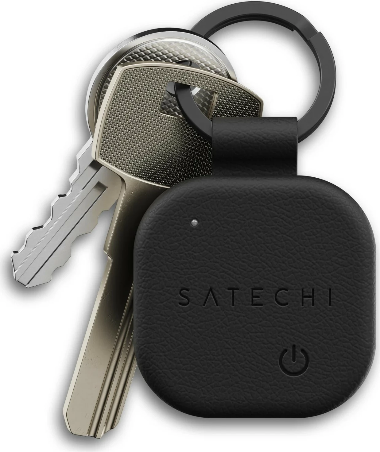 Brelok Satechi FindAll Keychain, lokalizues, lëkurë sintetike, i zi