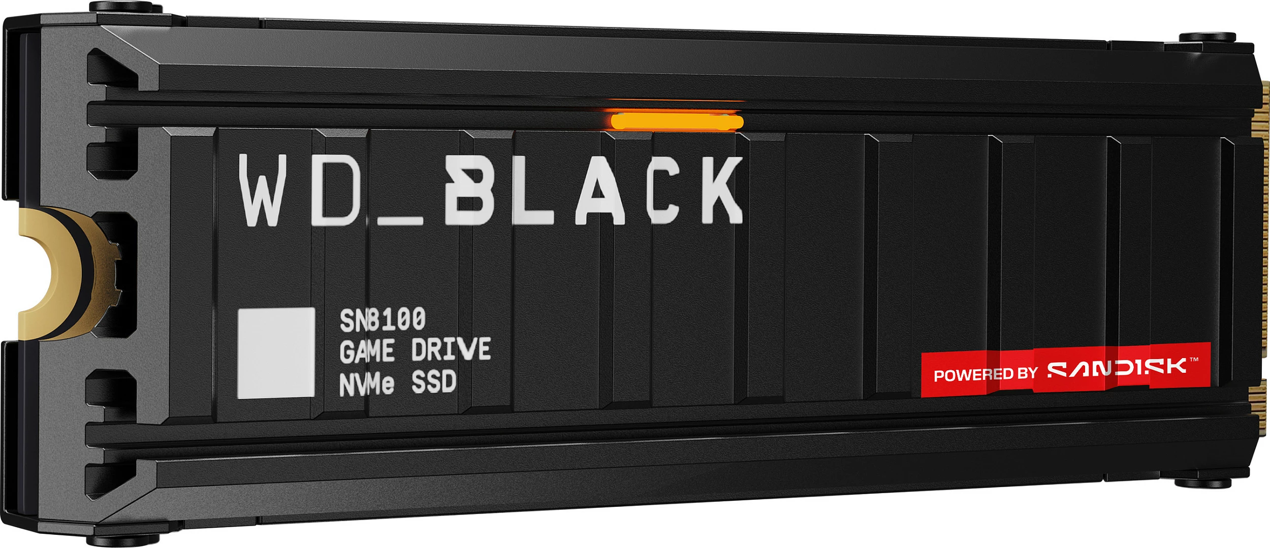 SSD i brendshëm SanDisk WD_BLACK SN8100 NVMe M.2 4TB PCIe 5.0, me heatsink, i zi