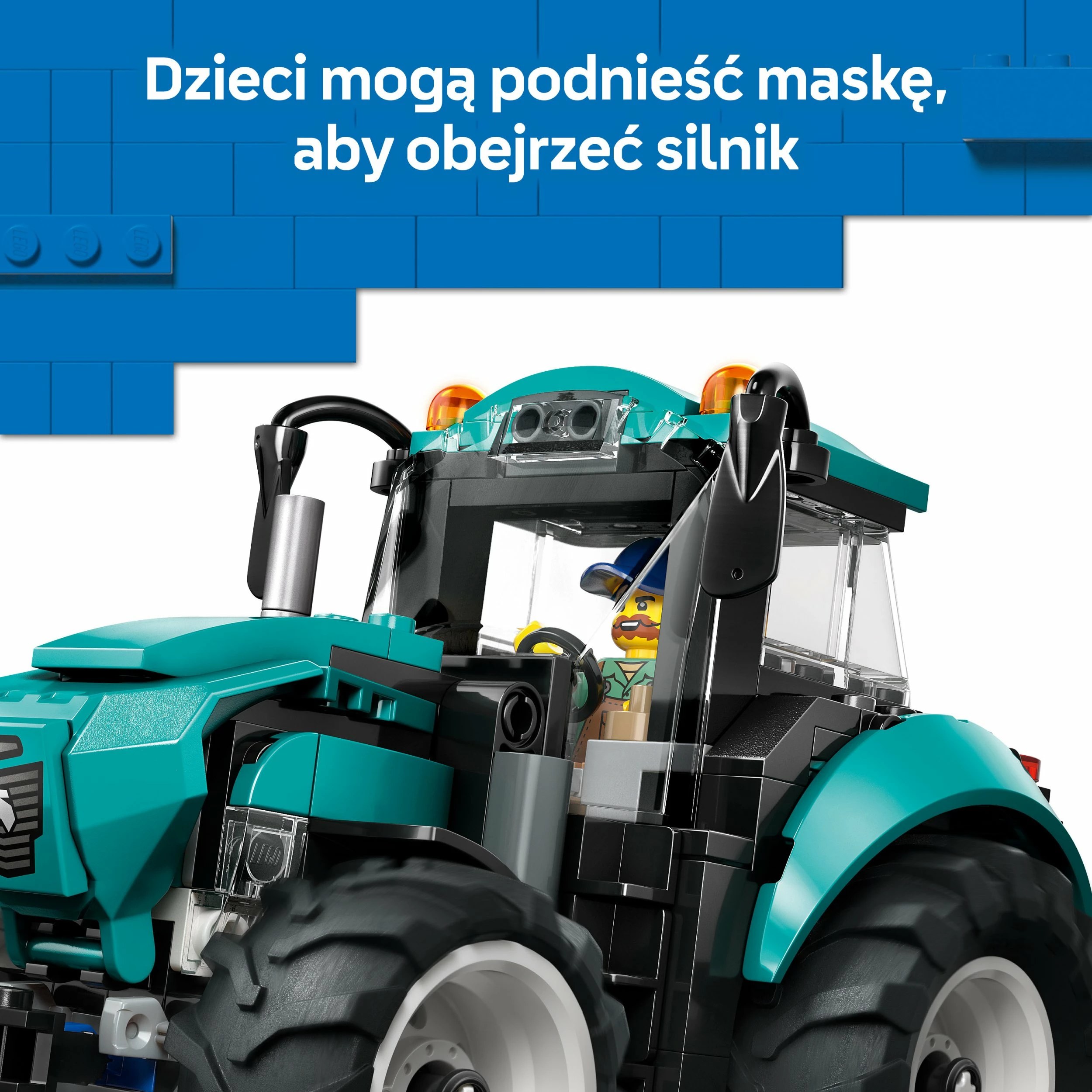 Set ndërtimi LEGO City LEGO 60498 Traktor, 204 copë, 6+, turkeze