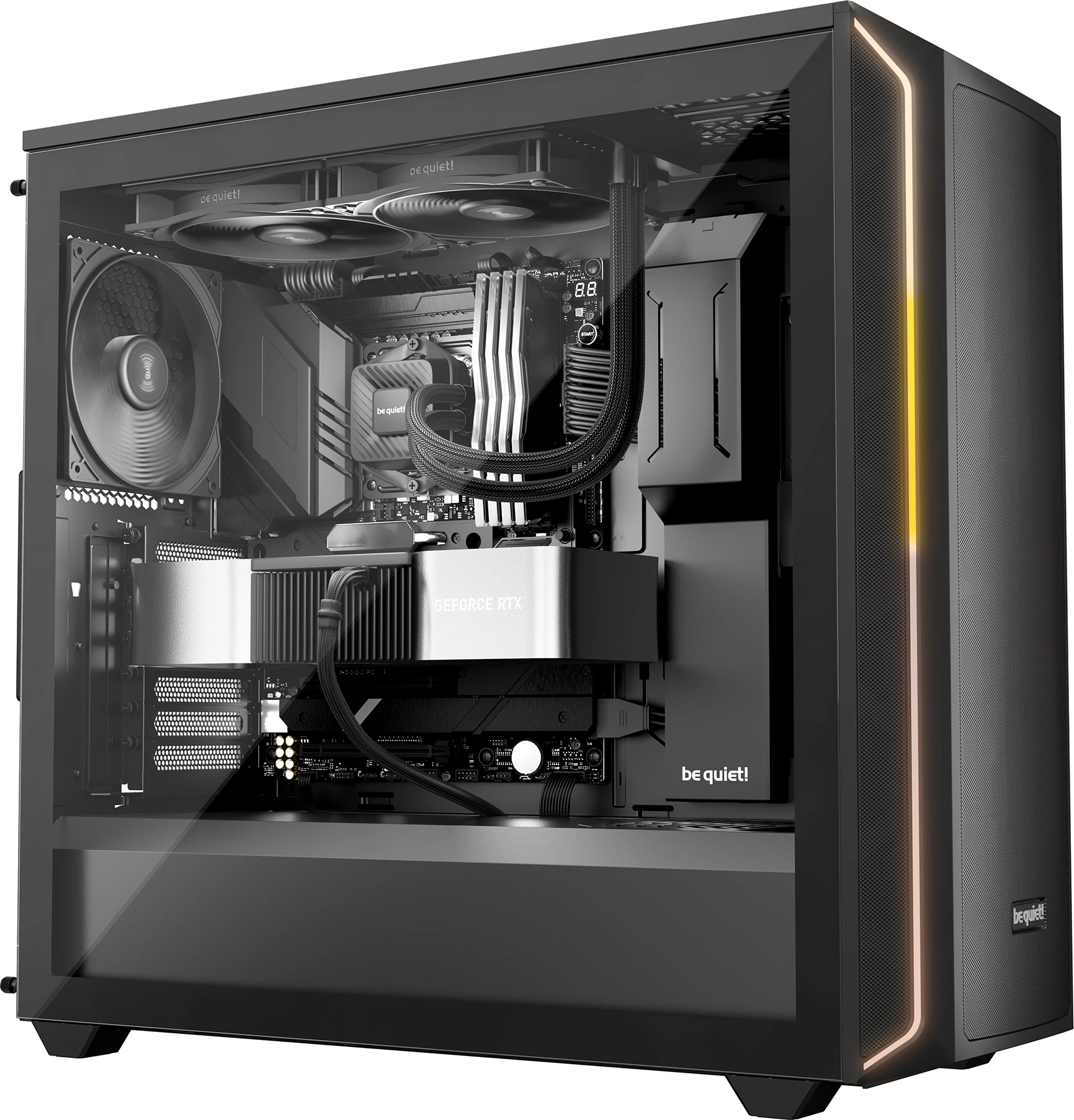 Ftohës uji Be Quiet! PURE Loop 3 280mm, i zi