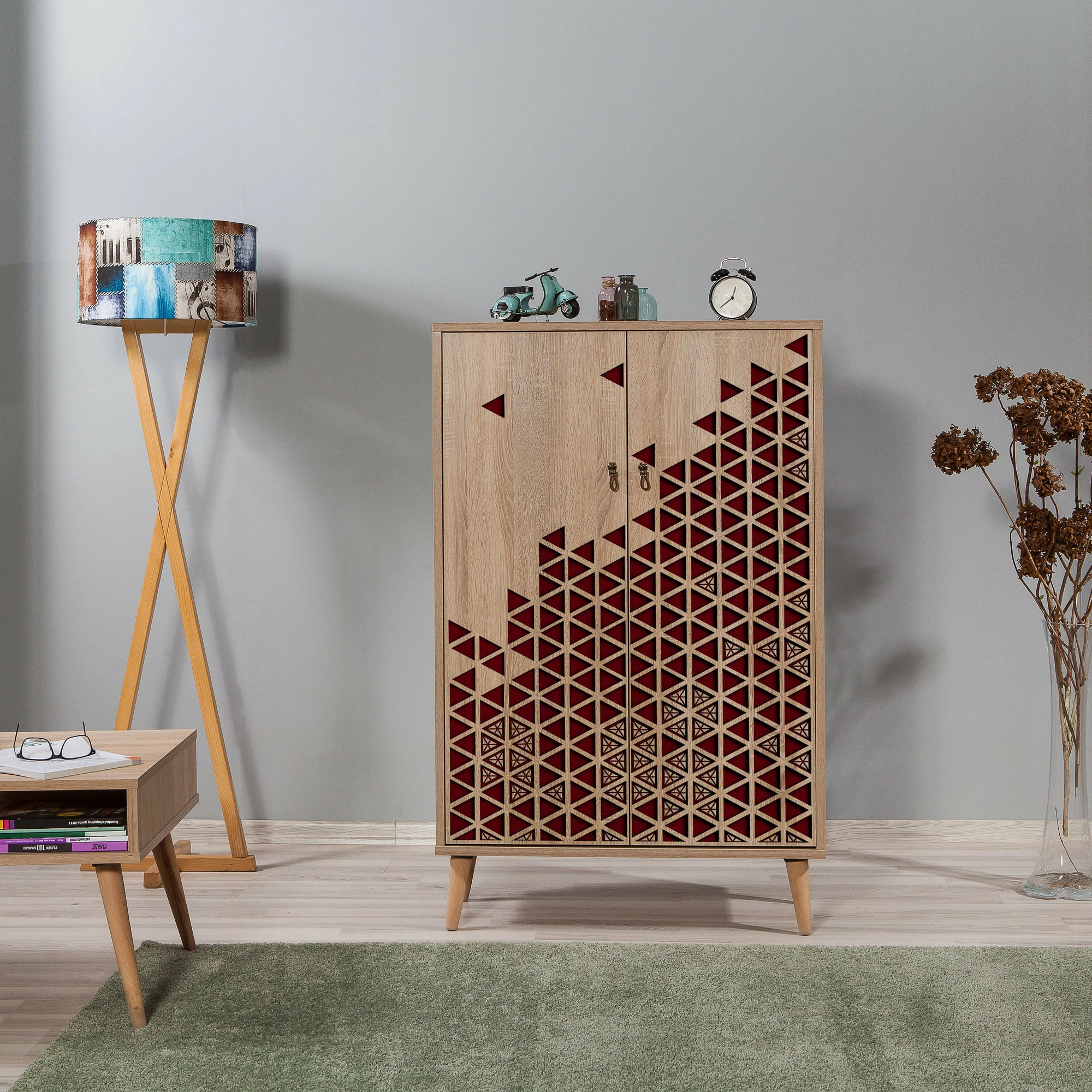 Dollap multifunksional Hanah Home, Multibox - 122, ngjyrë lisi Sonoma
