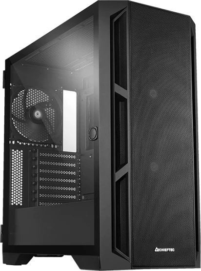 Kasë Chieftec APEX AIR GA-01B-M-OP E-ATX/ATX USB3.2 Gen2 Type-C me xham të temperuar, e zezë