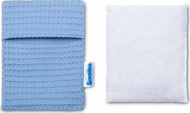 Jastëk termik Sensillo Wafel Premium 16x13 cm, blu