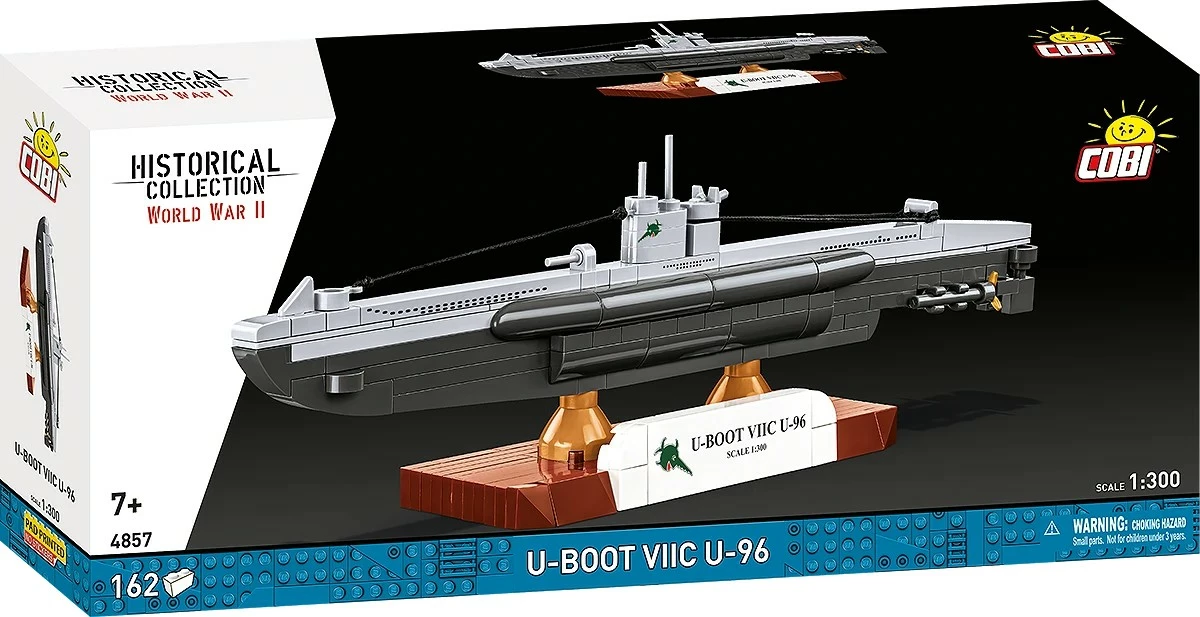 Set blloqe ndërtimi, Cobi, U-Boat VIIC U-96 COBI-4857, 162 pjesë, shkallë 1:300