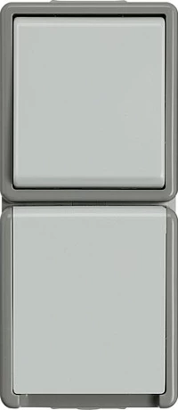 Ndërprerës i dyanshëm Siemens DELTA 5TA4816, IP44, 10A 250V, montim sipërfaqësor, gri