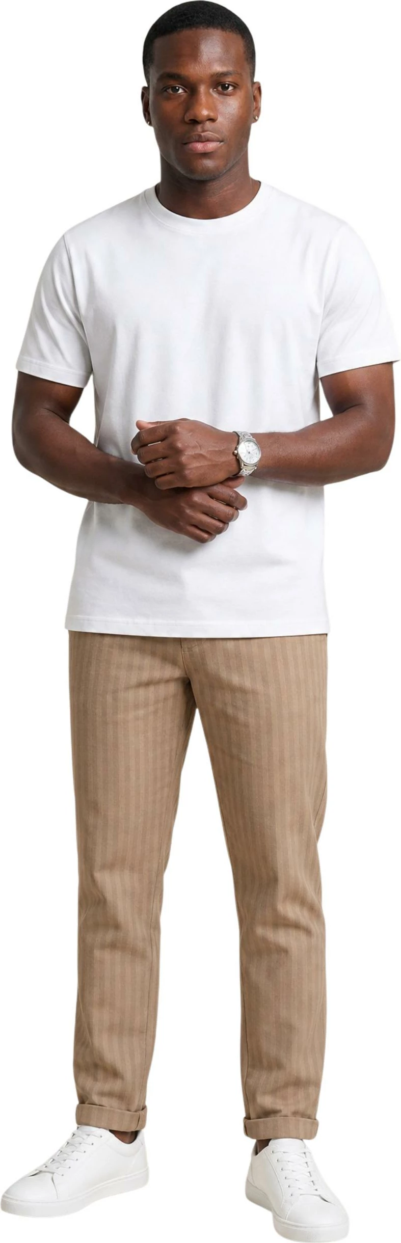Pantallona për meshkuj Hydra Clothing SLE6PT031214U, kafe balte [Madhësia: W38]