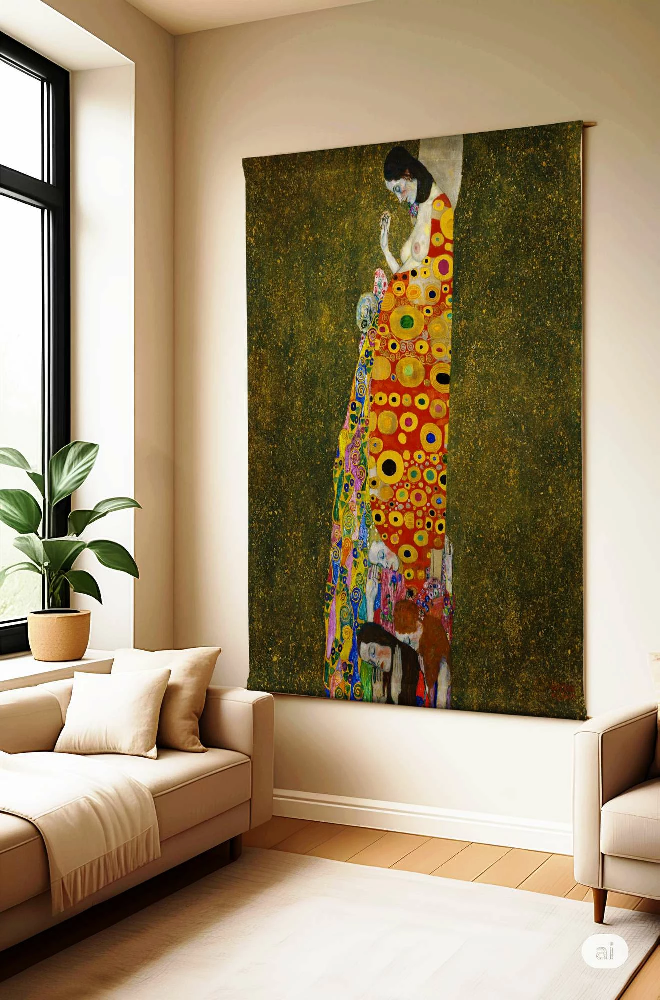Pikturë dekorative prej poliestëri, Wallity Polybaby, 145x200cm