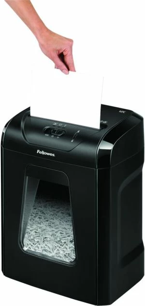 Grirëse dokumentesh Fellowes Powershred 12C, 12 fletë, Cross-Cut 4x40 mm P-4, kosh 19 L, e zezë