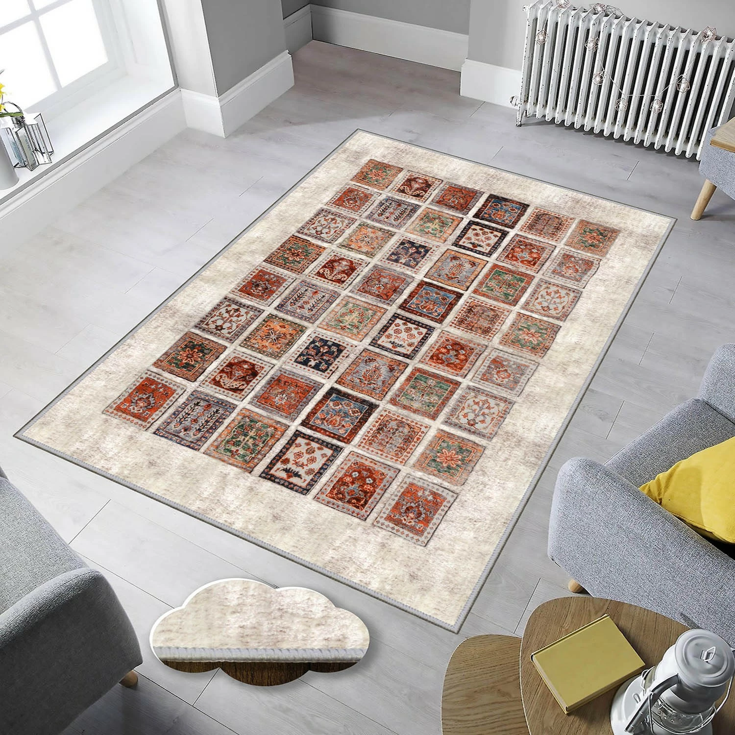 Qilim për korridor, shumëngjyrësh, Conceptum Hypnose, Eexfab808, 100x200cm