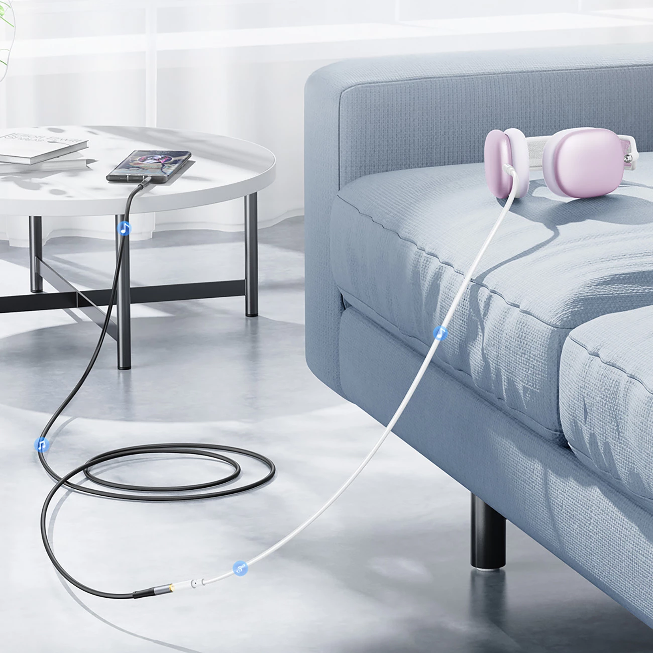 Kabllo zgjatëse audio Orico AXF-50 mini jack 3.5mm (mashkull në femër) 5 m, e zezë