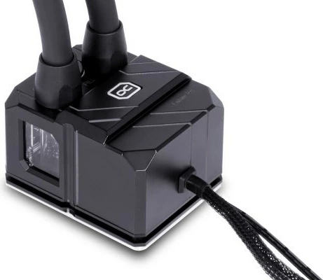 Sistem ftohje me ujë all-in-one për procesor, Alphacool 13074, 3 ventilatorë 12 cm, i zi