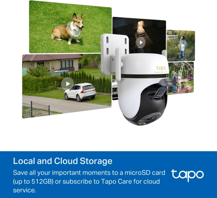 kamerë sigurie Wi‑Fi TP-Link Tapo C530WS 3K 5MP 360° pan/tilt, IP66, bardhë/zezë