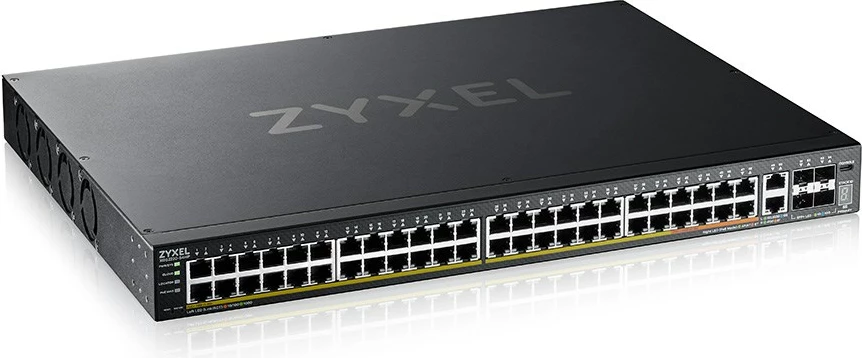 Switch i menaxhuar Zyxel XGS2220-54HP, 48 porte Gigabit Ethernet, 4 PoE, 216 Gbit/s