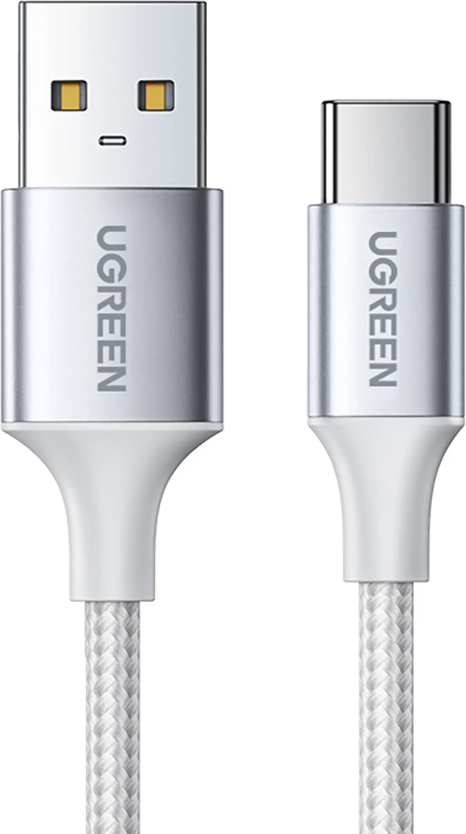 Kabllo Ugreen US288 60409 USB-A në USB-C, 3m, QC 3.0, E bardhë