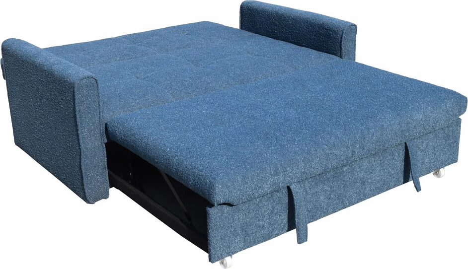 Divan shtrat dy ulëse, ngjyrë kaltër, 153x89x85